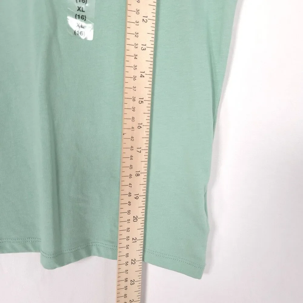 POLO RALPH LAUREN Kids Girls XL (16) New T-Shirt Top Green Logo Graphic Cotton